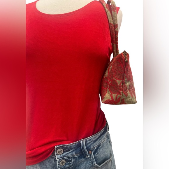 Elegant Red Floral Women's Bag - Picture 12 of 12